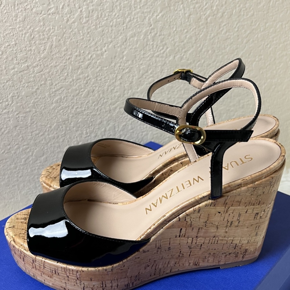 Stuart Weitzman Wedge Open Toes Sandal Size 7 - image 3